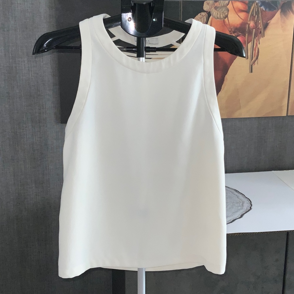 Iro Elegant White Sleeveless Top size 36 US 4